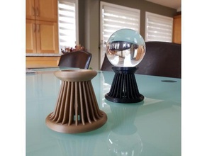 sfera di cristallo stand hobby 3d print model - Mito3D