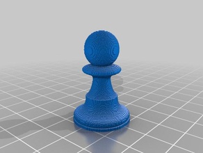 3d scad satranç piyonu kesiyorsun diğer 3d print model - Mito3D