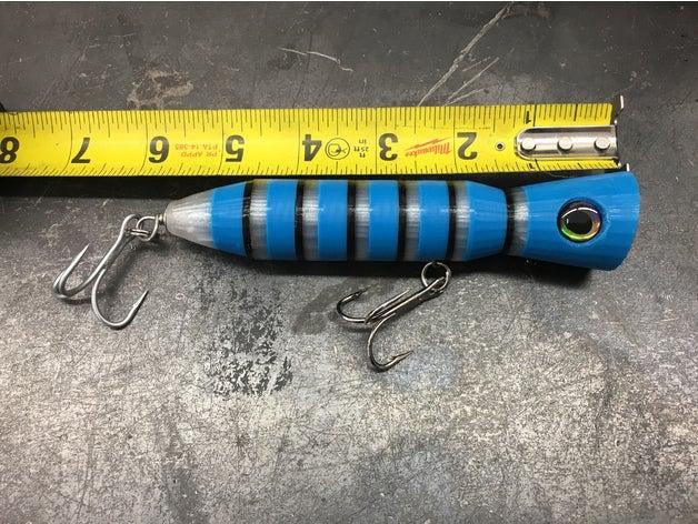 55 fusée popper hochet poids à la disposition striper pêche au leurre sport l'extérieur 3D print model - Mito3D