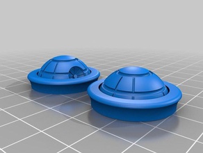death star plug 2 fashion earring gage starwars wars tunnel 3d print model - Mito3D