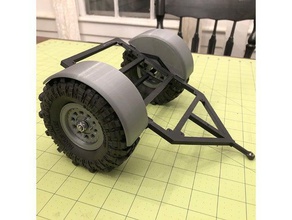 gh scaler trailer round fenders rc vehicles 110 crawler ghst 3d print model - Mito3D