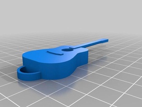guitar key chain models 3d keychains d-28 keychain martin 3d print model - Mito3D