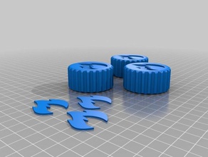 rv fogão botão 3d impressão motorhome veículos recreativos 3d print model - Mito3D