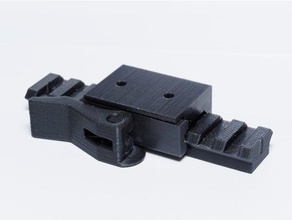 libération rapide picatinny rail de montage sport à l'extérieur airsoft nerf 3d print model - Mito3D