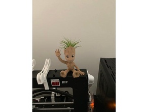 baby groot waving air plant creatures do not want no more groots 3d print model - Mito3D
