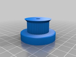 5mm bore large base gt2 hex nut parts customized 3d print model - Mito3D