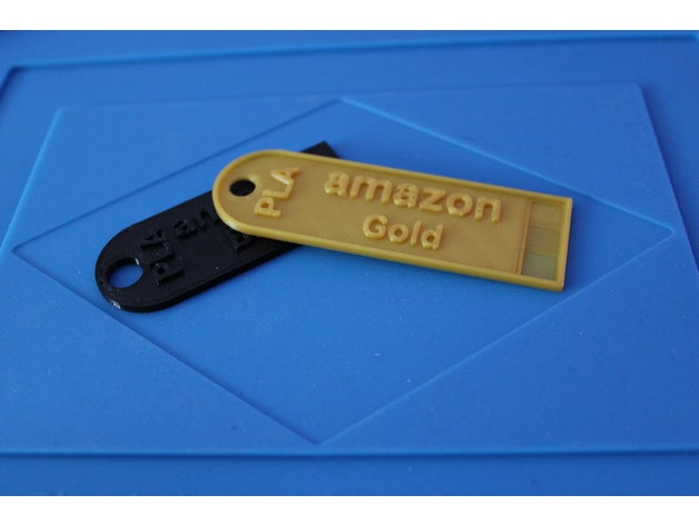 personalizzabile filamento swatch tag di esempio 3d la stampante accessori customizer 3D print model - Mito3D