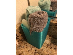 hand towel washcloth holder bathroom counter sink 3d print model - Mito3D
