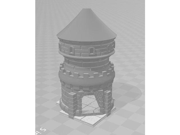 big castle corner passthrough games openforge 3D print model - Mito3D
