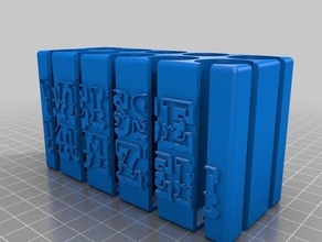 xlr test2 containers customized 3d print model - Mito3D