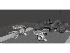 robotech paranoid entangler pods games megazone 23 rrt wargame 3d print model - Mito3D
