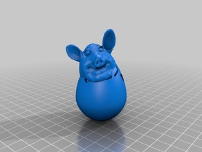 nascita di grasso maiale sculture 3d print model - Mito3D