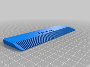 herman comb bathroom customized 3d print model - Mito3D