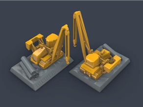 rl 46 construction toys crawler gas layer liebherr oil pipe pipeline 3d print model - Mito3D
