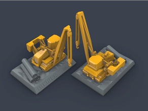 rl 46 la construction les jouets crawler de gaz couche liebherr le pétrole pipe pipeline 3d print model - Mito3D