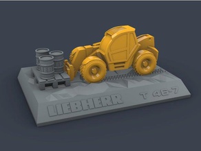 46-7 construção brinquedos manipulador a liebherr telescópico 3d print model - Mito3D