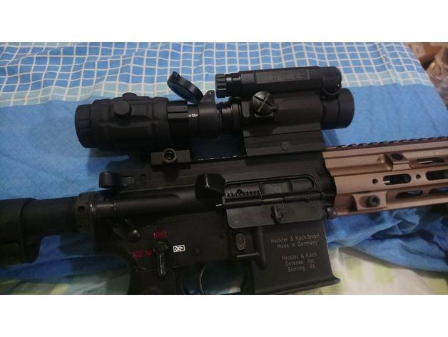 airsoft comp m4 punto rojo clon de recaudación deporte al aire libre aimpoint rds vector optics 3D print model - Mito3D