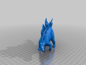 stegosauro ii animali Scansione 3d dinosauro 3d print model - Mito3D