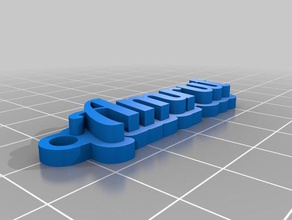 il mio personalizzato multiline tag portachiavi amrut 3d print model - Mito3D