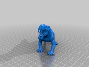 gorgonopsid animals 3d scan dinosaur toy 3d print model - Mito3D