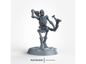 skeleton bowman 28mm toys games 3dprintable dnd miniature nsfw tabletop gaming undead 3d print model - Mito3D