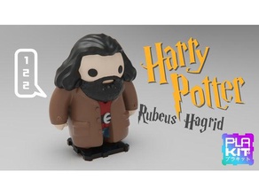 harry potters rubeus hagrid toys games action figure collectible collection figurine harrypotter miniature movie plakit purakito toymaker 3d print model - Mito3D