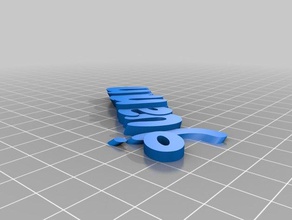 juan andres Anahtarlık özelleştirilmiş 3d print model - Mito3D