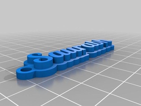 il mio personalizzato multiline tag portachiavi saurabh 3d print model - Mito3D