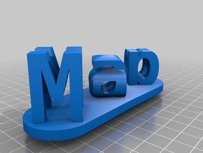 maria paula quicoli fonseca des signes les logos personnalisé 3d print model - Mito3D