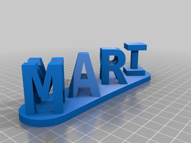 a mariana sinais logotipos personalizado 3D print model - Mito3D