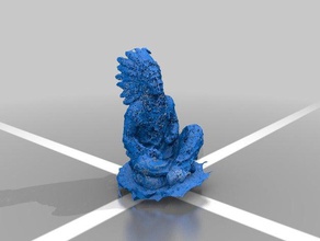 nativo de la india esculturas 3d print model - Mito3D