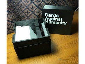 cards against humanity card box unofficial toys games cah cardholder cardsagainsthumanity mmu playing holder 3d print model - Mito3D