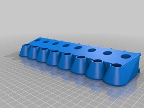 vial holder 5 tool holders boxes customized 3d print model - Mito3D