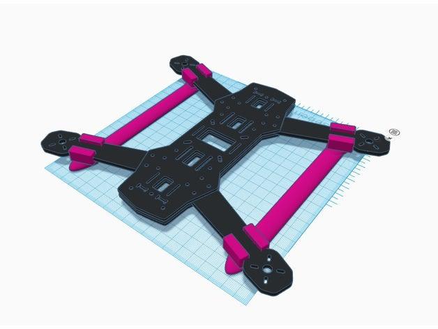 zmr250qav250 skids diy 3D print model - Mito3D