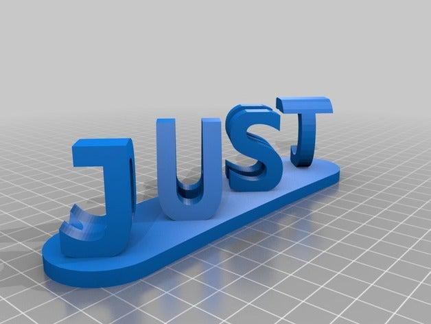 mi personalizados dual palabras ilusión aka solo dancei signo signos logotipos 3D print model - Mito3D