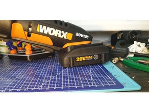 worx usa-Akku eu-Instrumente adapter Teile 3d print model - Mito3D