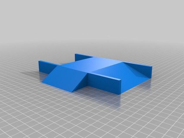braço da cruz rampa 3d impressão escala de 3D print model - Mito3D