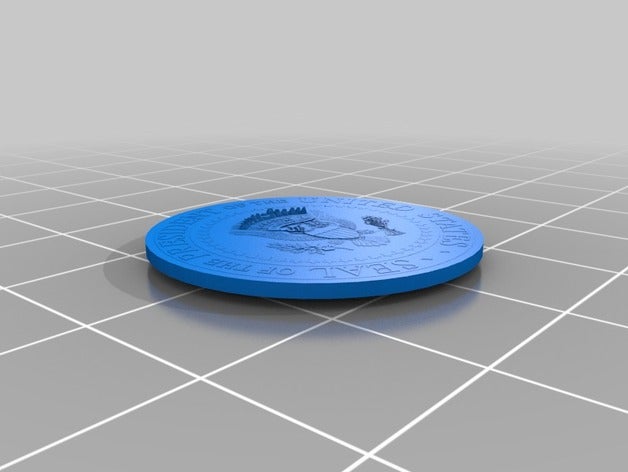 başkanlık mührü sanat 3D print model - Mito3D