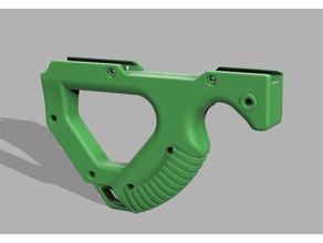 like hera cqr grip step files sport outdoors ar15 frontgrip paintball gun handle 3d print model - Mito3D