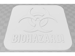 biohazard signage Zeichen logos 3d print model - Mito3D