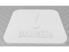 Gefahr sigange Zeichen logos signage 3d print model - Mito3D