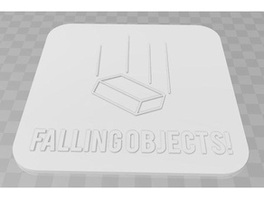 falling objects signs logos signage 3d print model - Mito3D