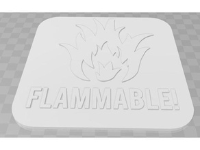 flammable signage signs logos 3d print model - Mito3D