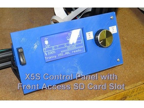 x5s kontrol paneli sd kart yuvası 3d yazıcı aksesuarlar lcd monte edin micro sahibi tronxy 3d print model - Mito3D