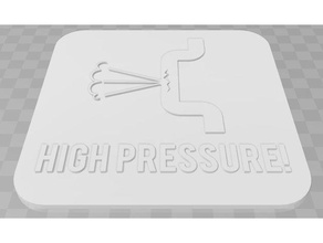 high pressure signage signs logos 3d print model - Mito3D