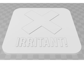 irritant signage signs logos 3d print model - Mito3D