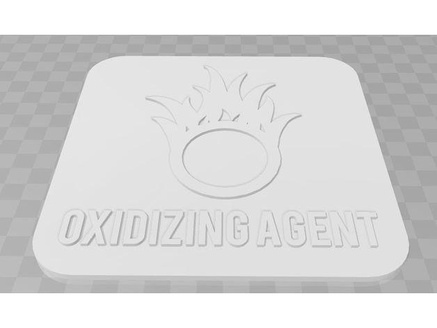 oxidizing agent signage signs logos 3D print model - Mito3D