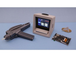 star trek reloj despertador adafruit pyportal la electrónica alarma de humo 3d print model - Mito3D