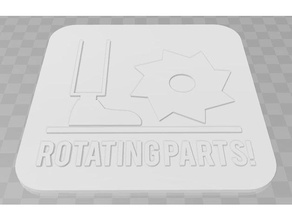rotierende Teile signage Zeichen logos 3d print model - Mito3D