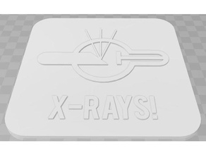 x-Strahlen signage Zeichen logos 3d print model - Mito3D